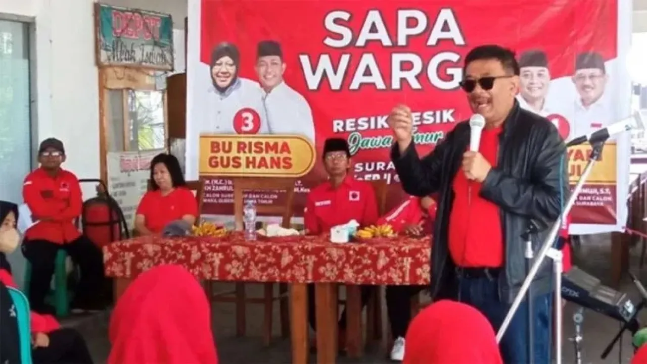 Turun ke Surabaya, Djarot Ajak Coblos Risma-Gus Hans dan Eri-Armuji