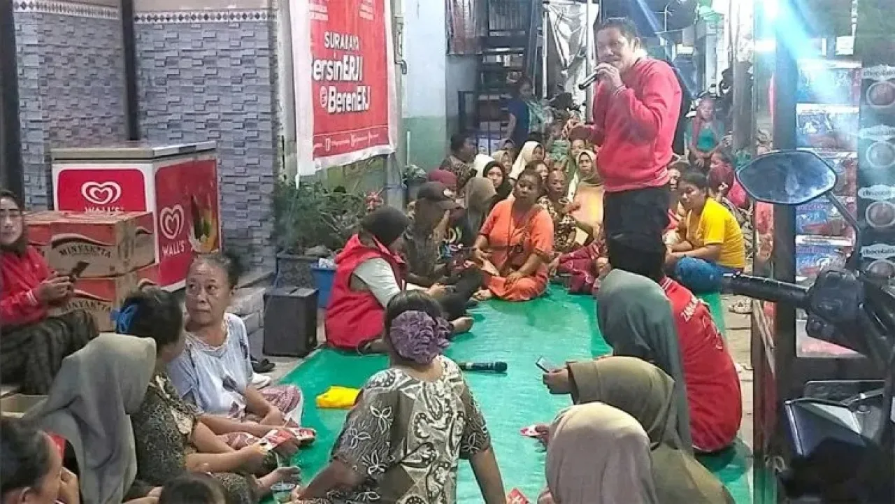 Target Menang Tebal di Surabaya, Coblos Risma-Gus Hans dan Eri-Armuji Disosialisasikan