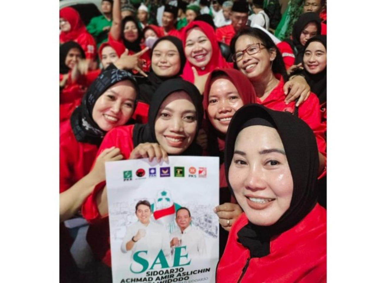 Pendukung Mas Iin dan Abah Edy di Pilkada Sidoarjo (PDIP Jatim)
