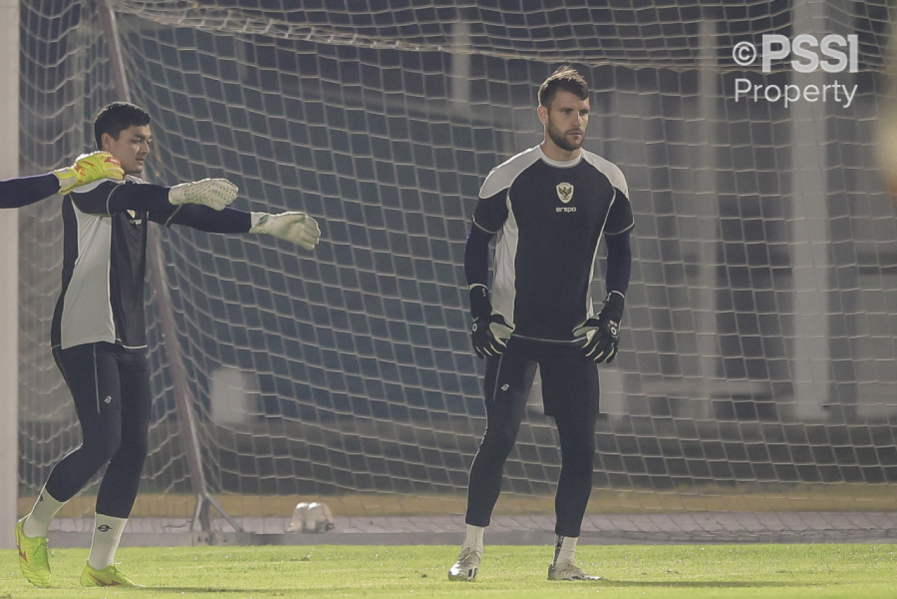 Kiper Timnas Indonesia Maarten Vincent Paes (PSSI)