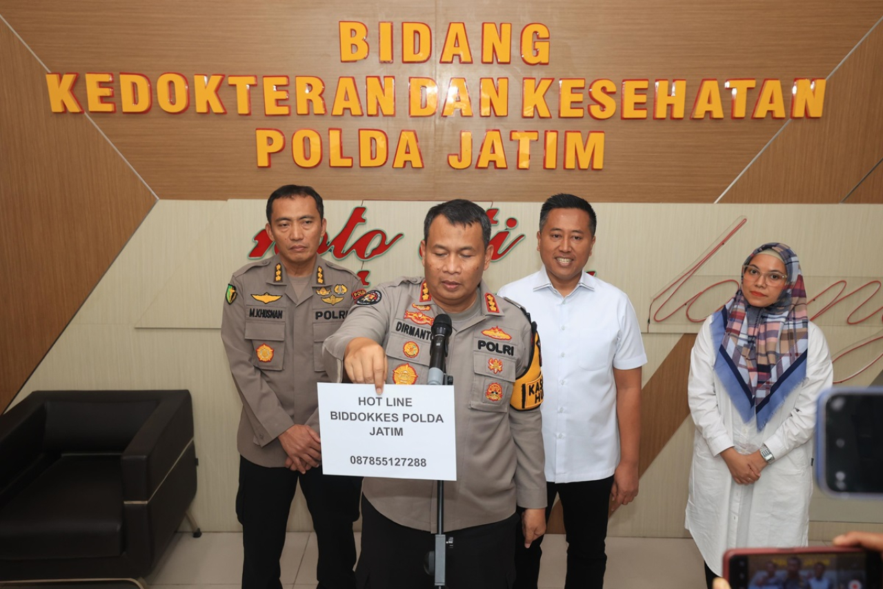 Penjelasan Polda Jatim terkait penemuan kerangka manudia di Wonorejo, Surabaya
