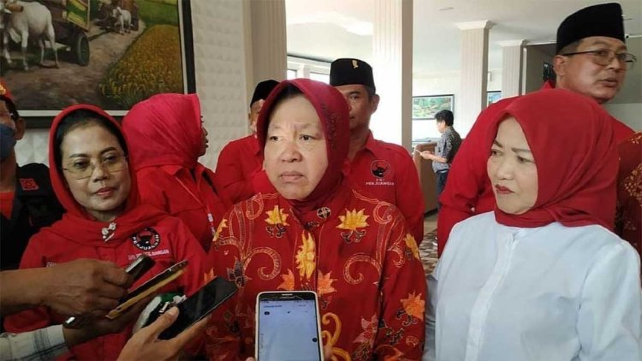 Tri Rismaharini saat safari politik ke Malang