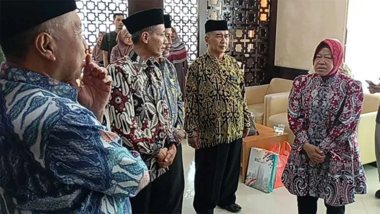 Tri Rismaharini bertemu pimpinan Muhammadiyah Jawa Timur