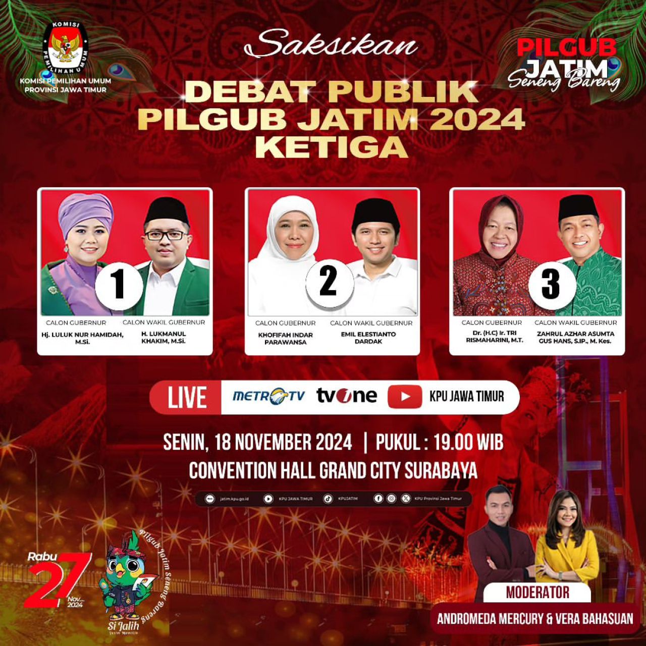 Debat Ketiga Pilgub Jatim