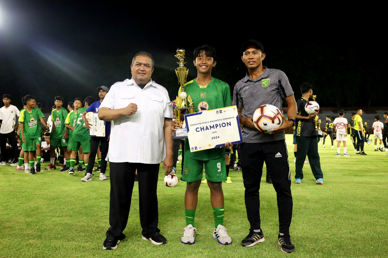 Soeratin Cup Piala Wali Kota Surabaya U-13 dan U-15 resmi ditutup