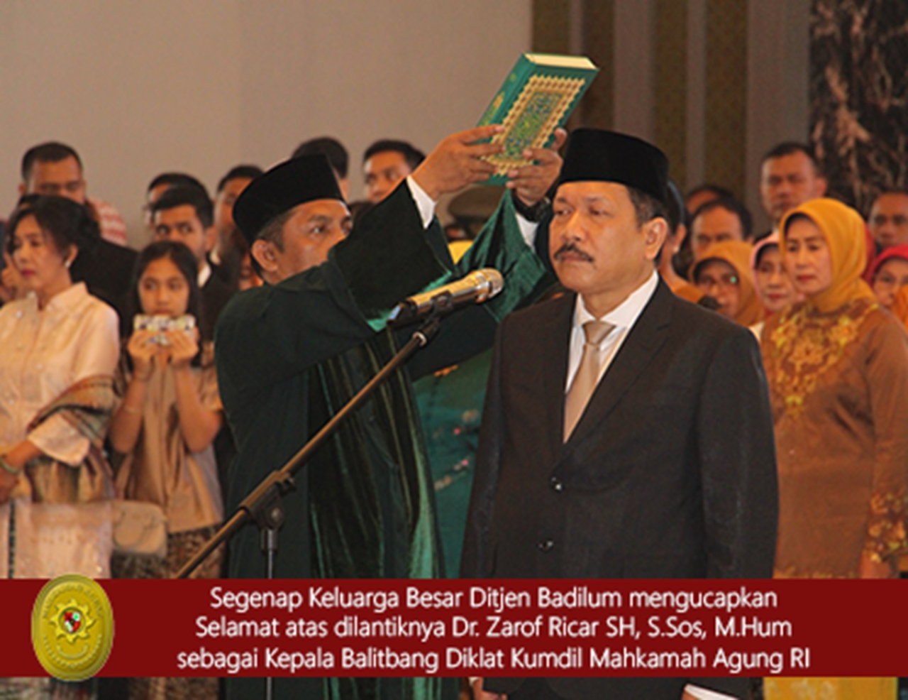 Zarof Ricar saat masih menjabat hakim agung