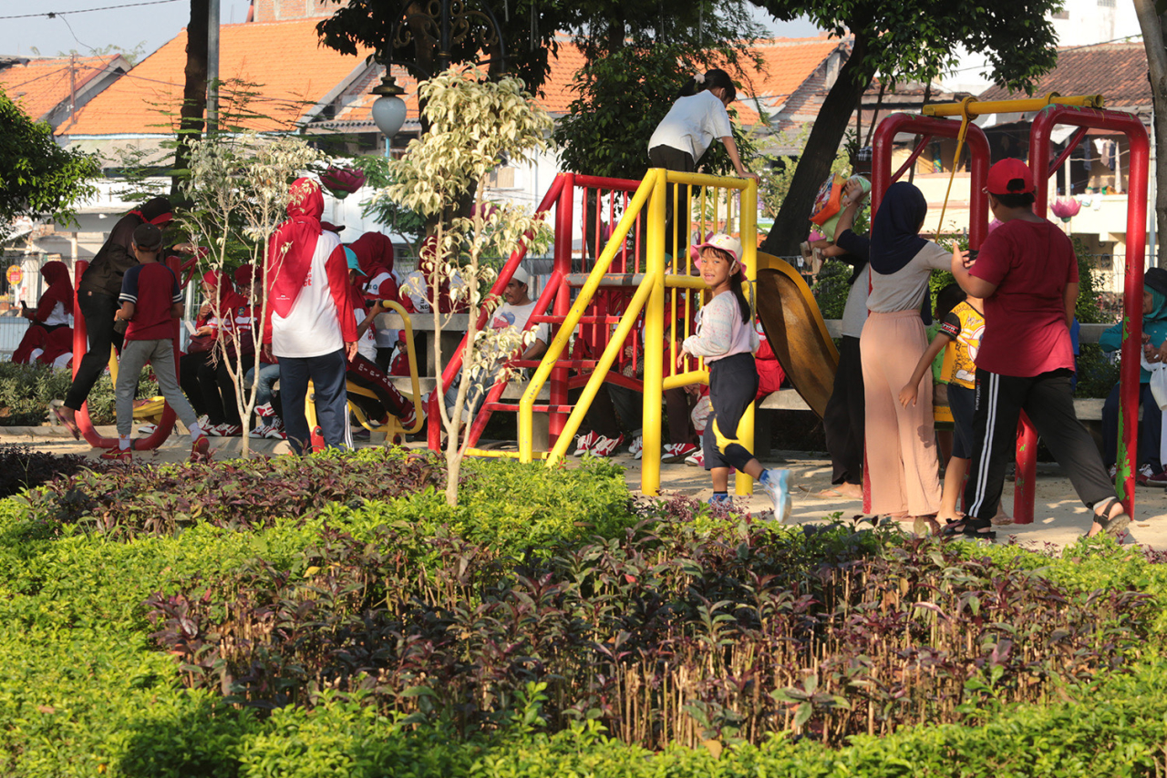 Taman di Surabaya jadi wisata murah meriah yang nyaman