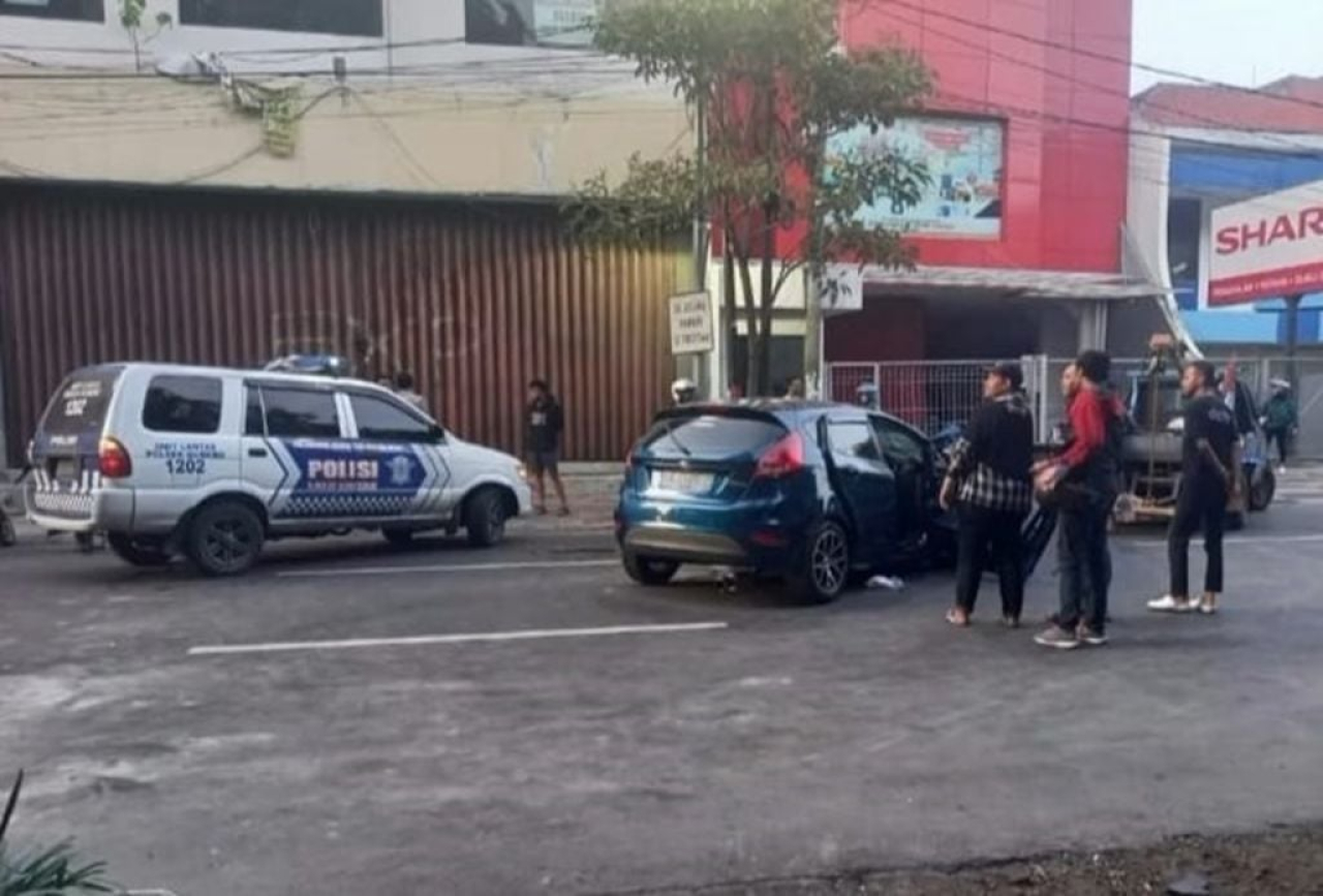 Lokasi kecelakaan di Jalan Manyar Kertoarjo, Surabaya (Foto: IST)