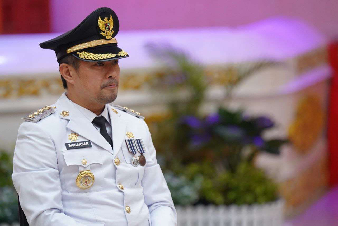 Risnandar Mahiwa, saat dilantik sebagai Pj Walikota Pekanbaru (Foto: Diskominfotik Riau)