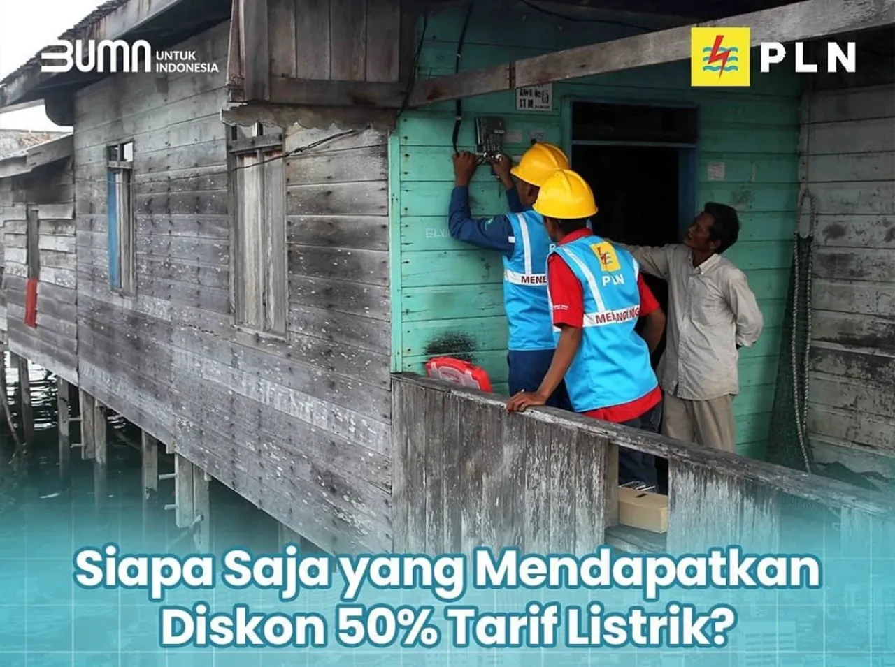 Diskon tarif listrik 50 persen