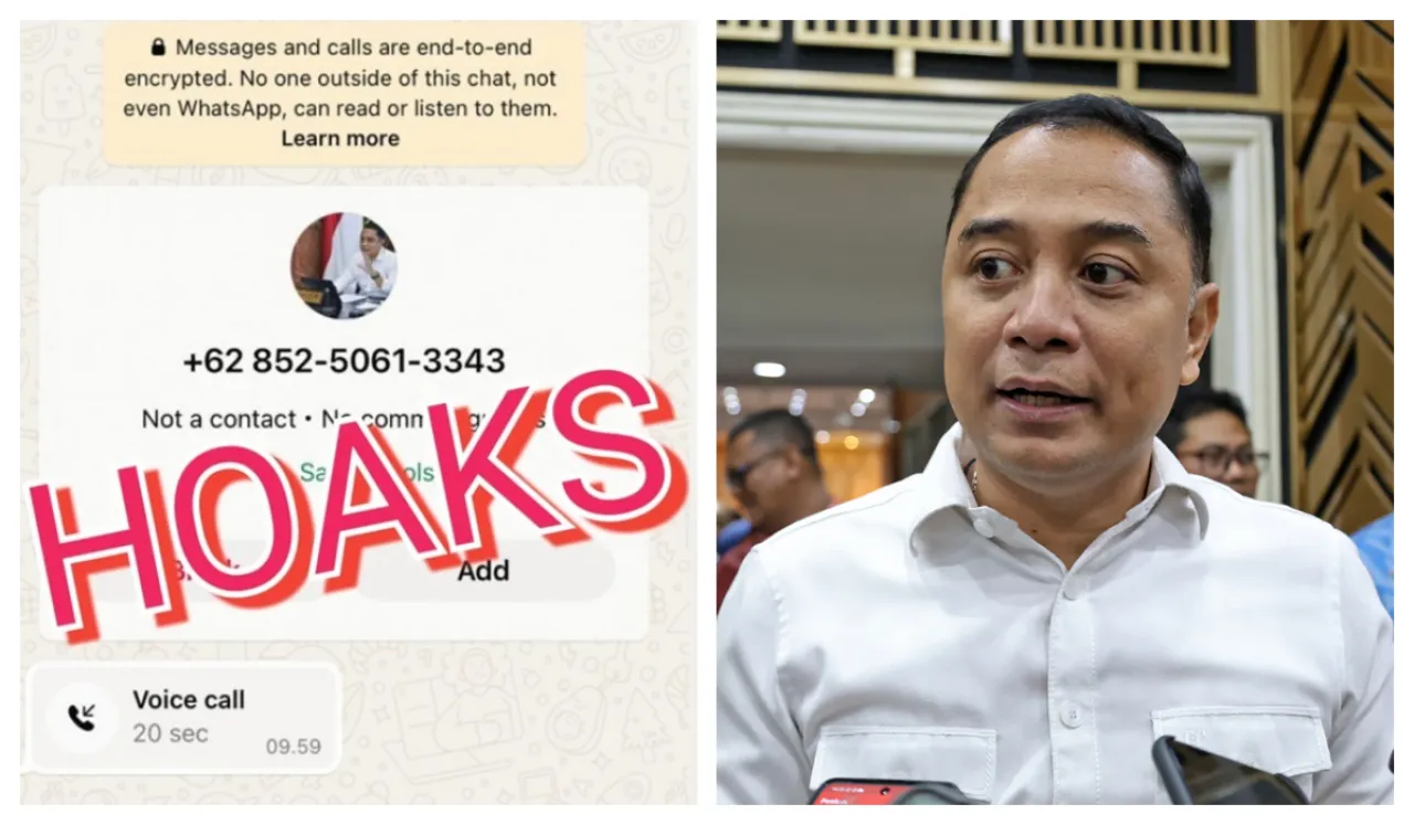Beredar WhatsApp Catut Wali Kota Eri Cahyadi, Pemkot Surabaya Imbau Warga Waspada Penipuan