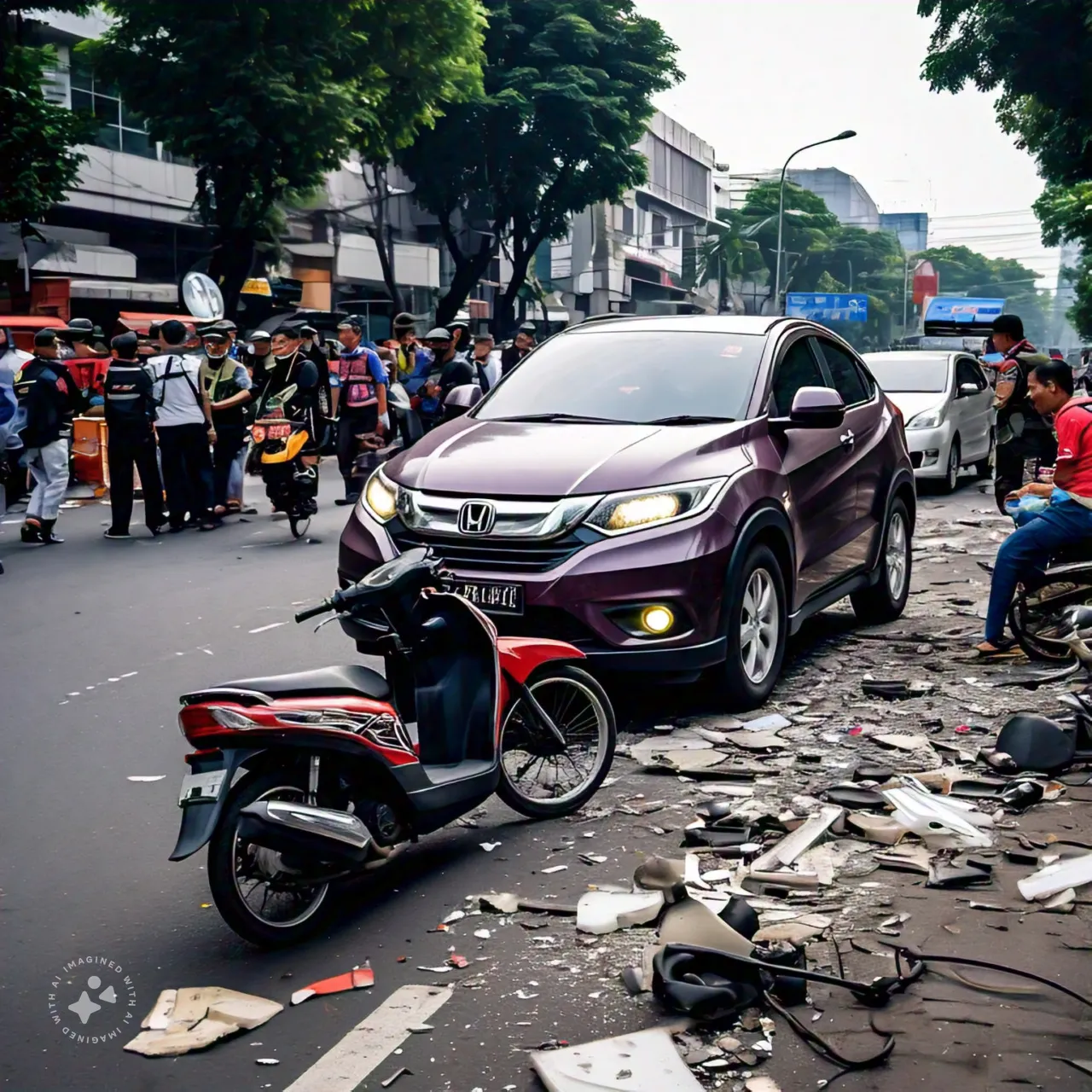 Tabrakan Beruntun di Jalan Basuki Rahmat Surabaya, Pengemudi Becak Tewas