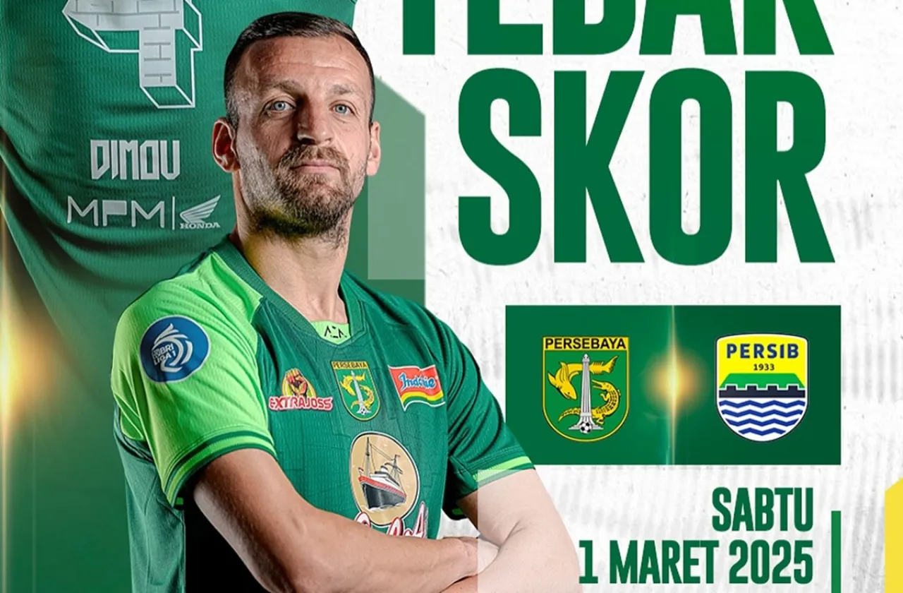 MALAM INI! Prediksi Skor Persebaya vs Persib BRI Liga 1 2025: H2H, Susunan Pemain, Live Streaming