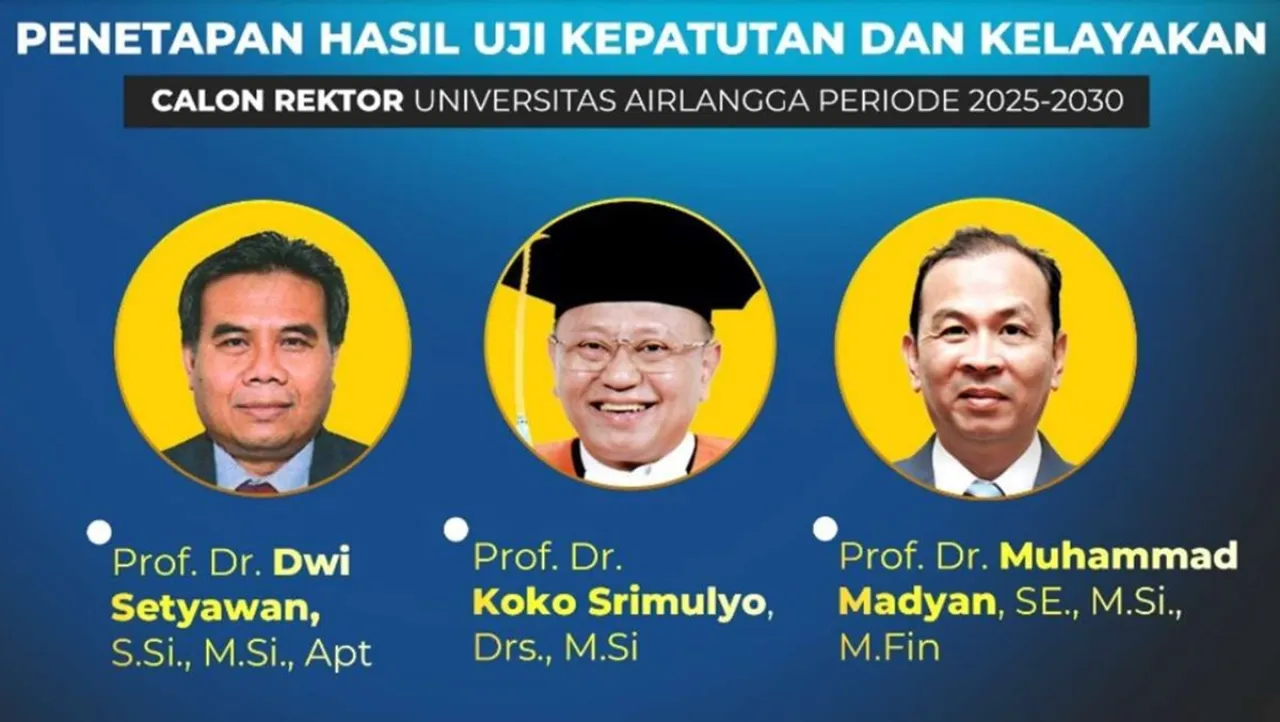 Baca juga : 3 Guru Besar Bersaing di Bursa Calon Rektor Surabaya, Siapa Bakal Gantikan Prof Nasih?
