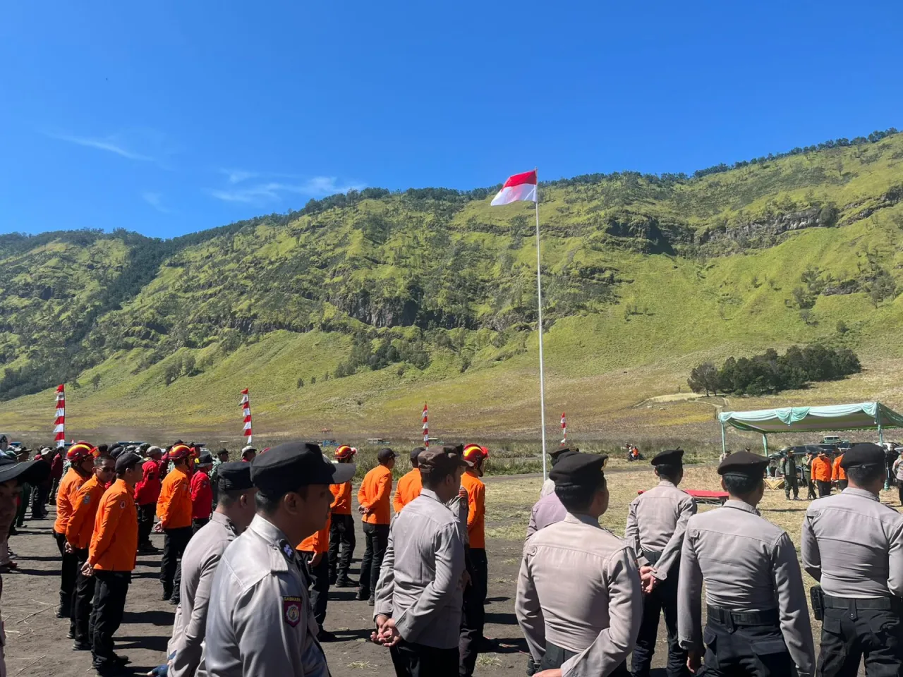 Antisipasi Karhutla, Polres Probolinggo Bersama Balai Besar TNBTS Gelar Apel Siaga
