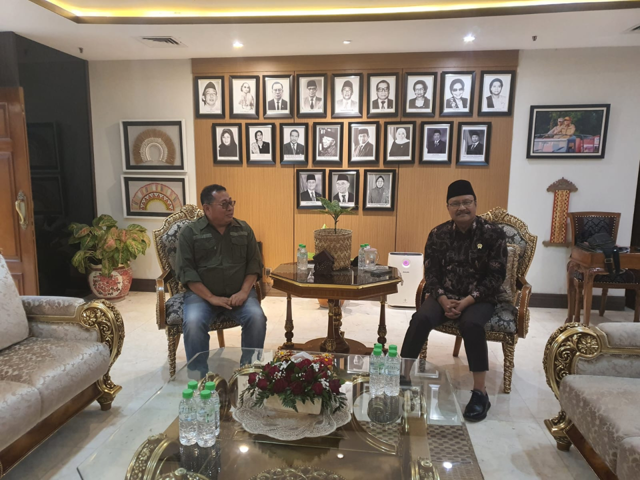 Ketua Umum SMSI Firdaus, menemui Menteri Sosial (Mensos) Saifullah Yusuf