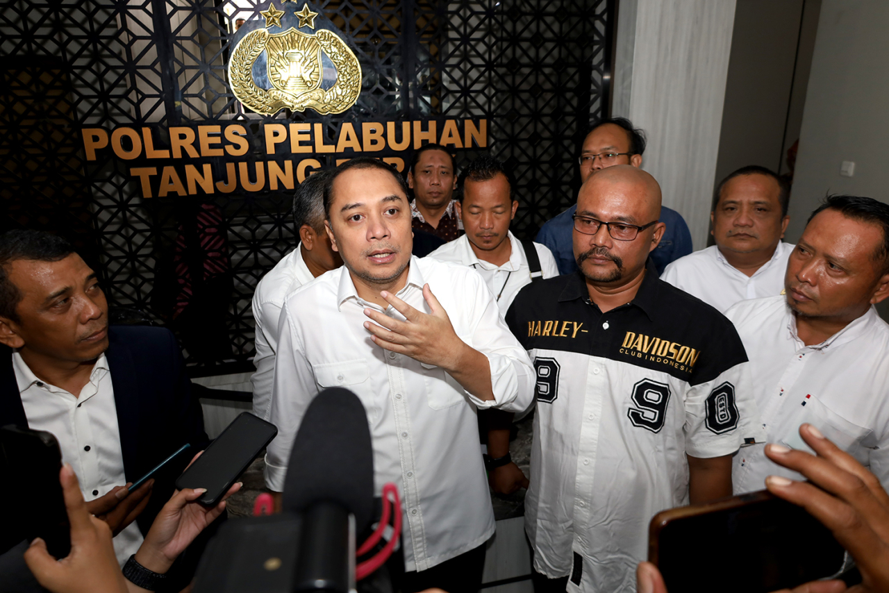 Eri Cahyadi di Polres Pelabuhan Tanjung Perak