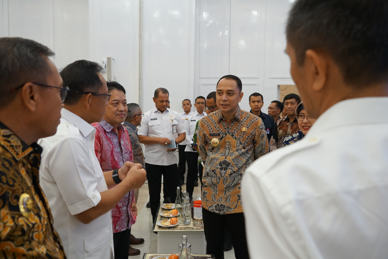 Wali Kota Eri Cahyadi usai penandatangan MoU di Kemendagri