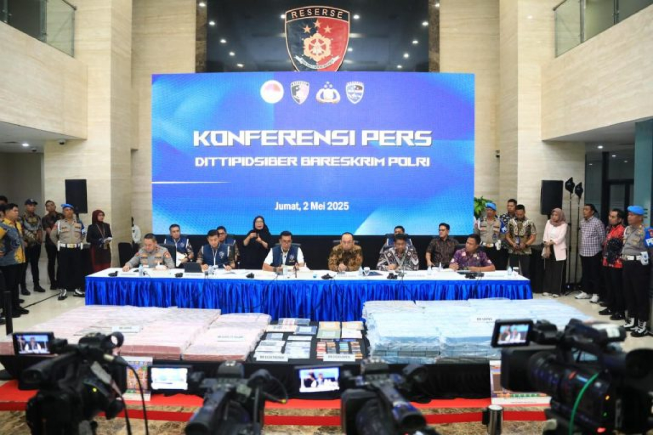 Rilis pengungkapan judol oleh Bareskrim Polri