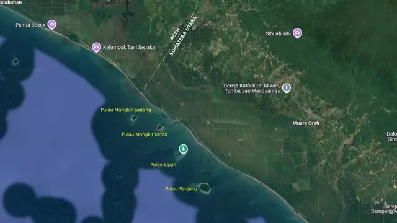 Pulau Aceh masuk Sumut