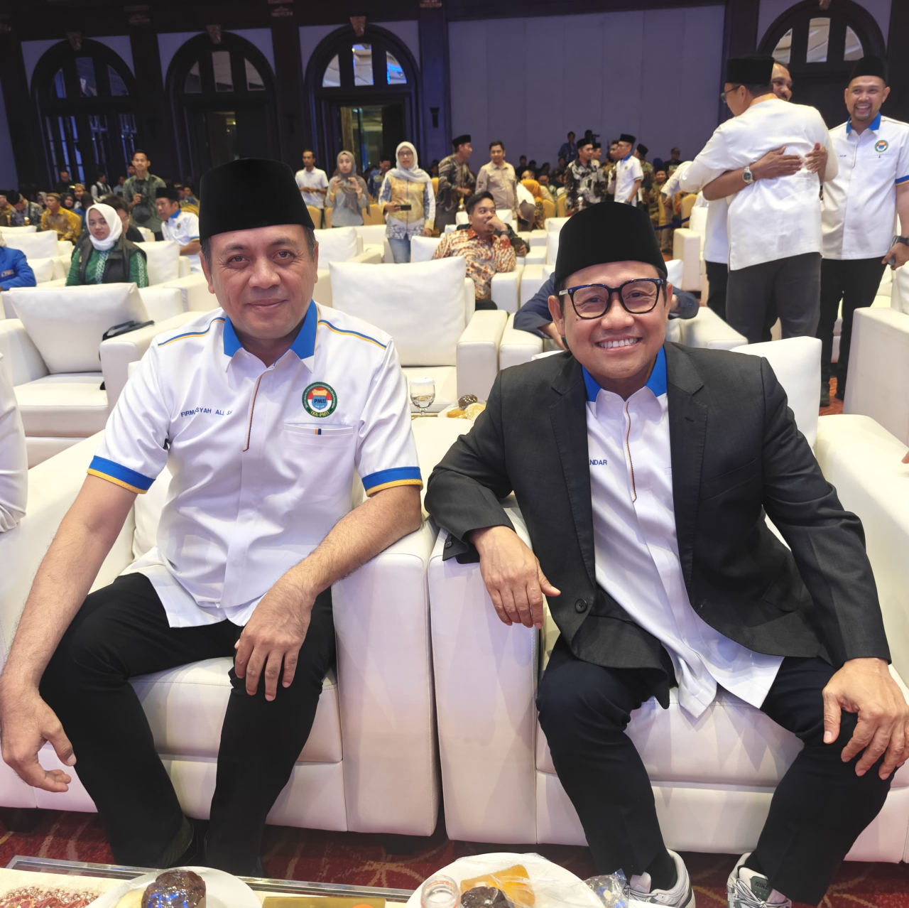 Panglima Nahdliyin Bergerak (NABRAK) sekaligus pendiri Konfederasi Olahraga NU (KONU) Firman Syah Ali bersama Menko PM Gus A Muhaimin Iskandar