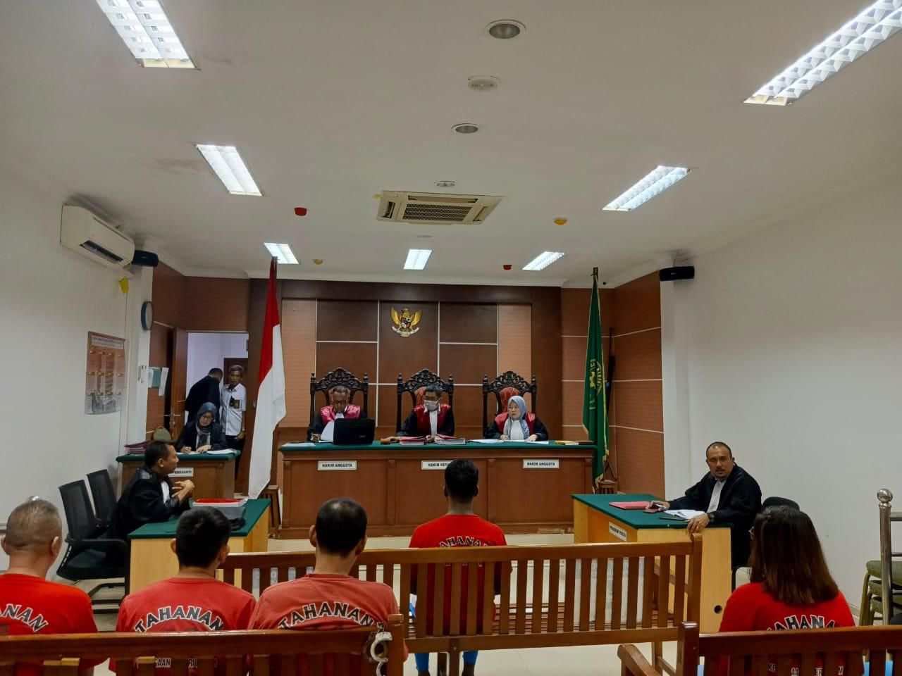 Sidang perkara narkoba dengan terdakwa oknum anggota Polda Kepri, Briptu Abdul Mitun.