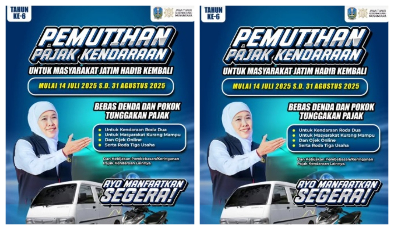 Pemutihan Pajak Kendaraan Bermotor 2025 di Jawa Timur