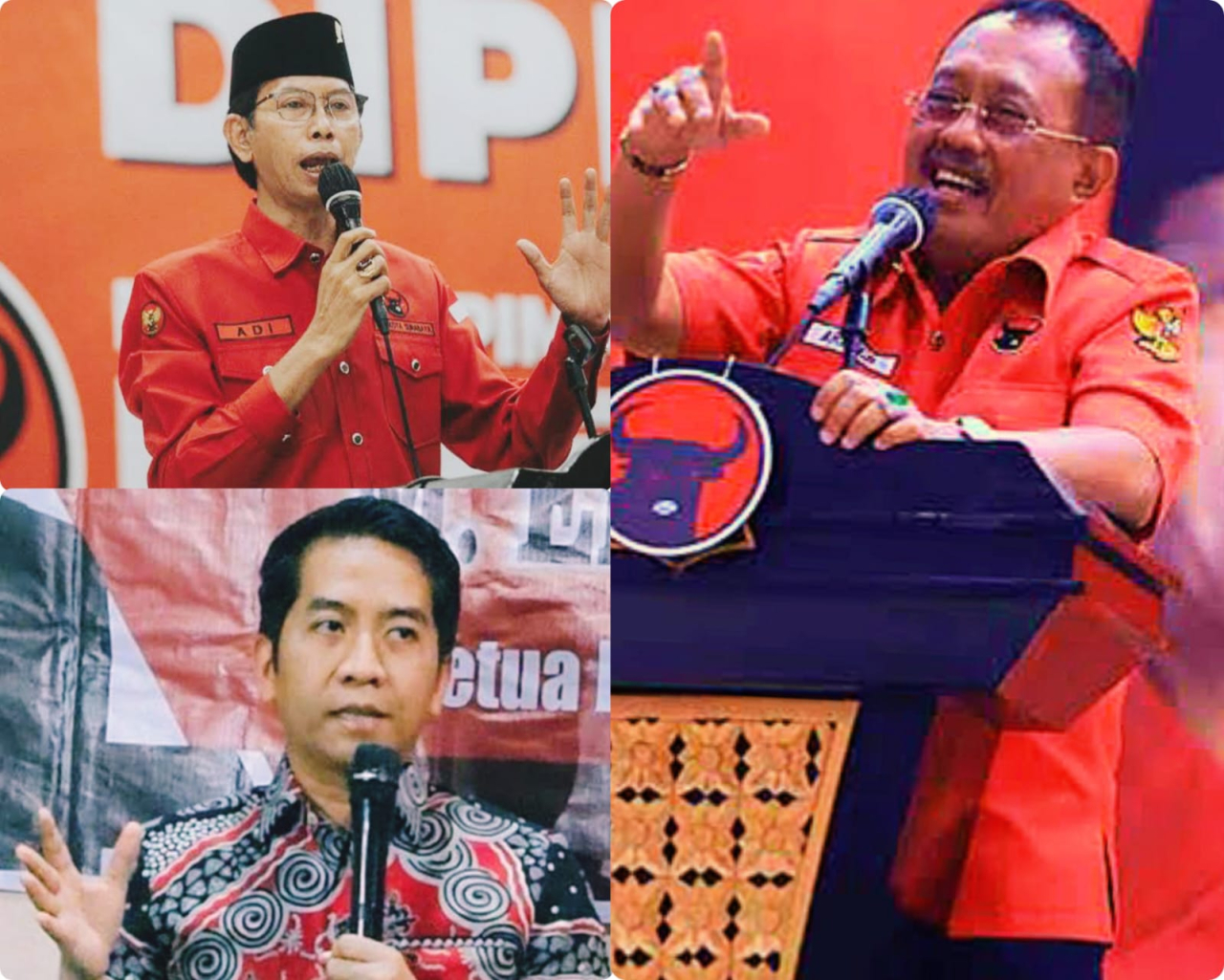 Armuji (kanan), Adi Sutarwijono (atas), dan Eri Irawan (bawah)