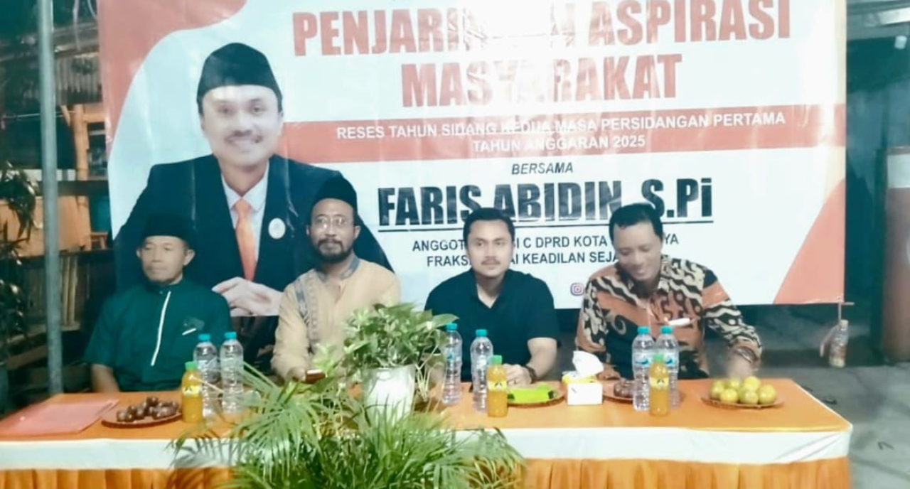 Anggota DPRD Kota Surabaya, Faris Abidin, menggelar reses di wilayah Karang Asem