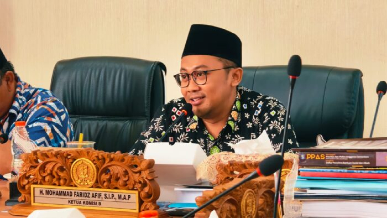 Ketua Komisi B DPRD Surabaya, M. Faridz Afif