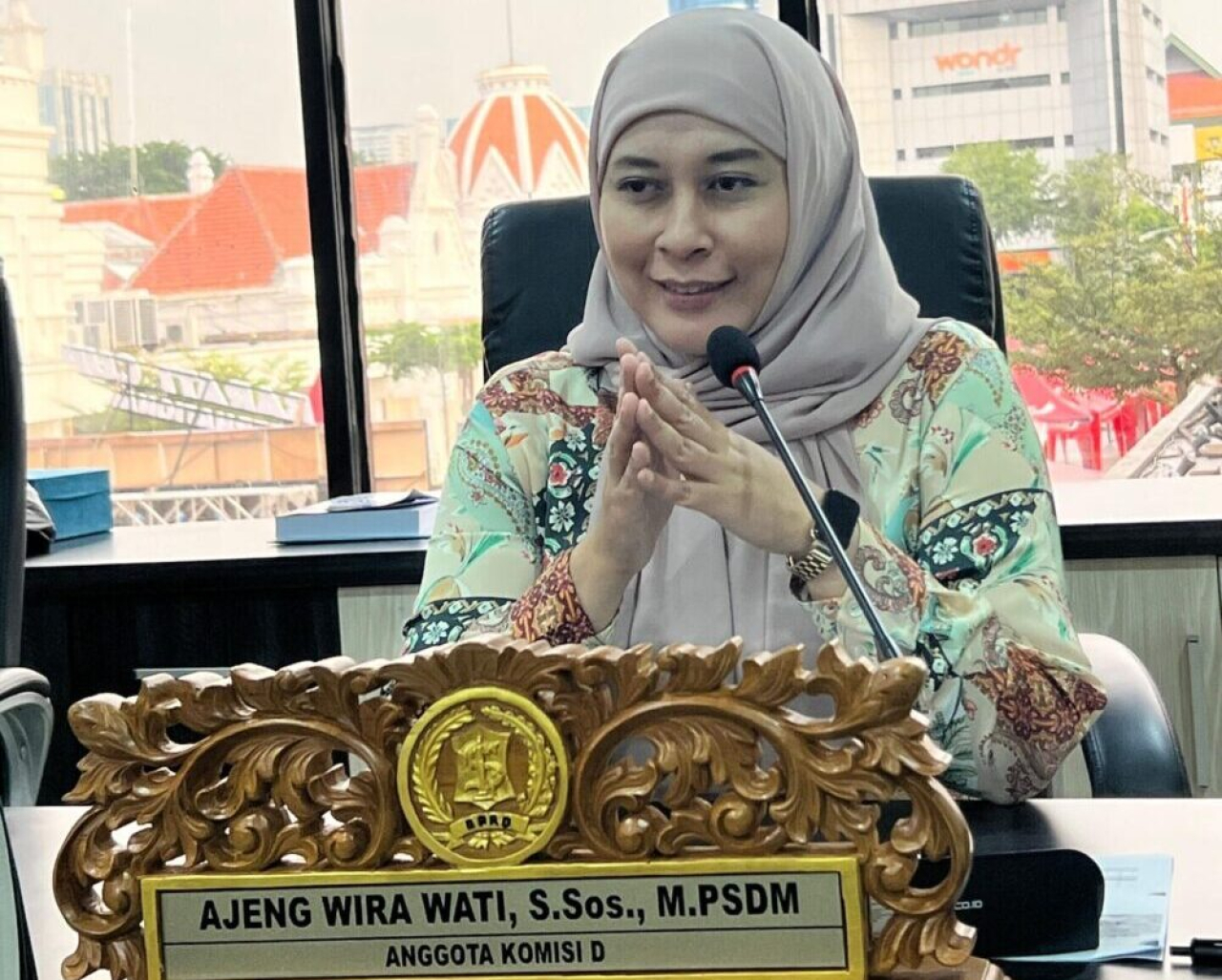 Anggota Komisi D DPRD Surabaya, Ajeng Wira Wati,