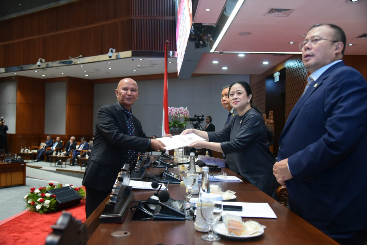 Ketua Banggar DPR RI MH Said Abdullah, saat menyerahkan laporan RUU APBN Tahun Anggaran 2026 (Foto: dpr.go.id)