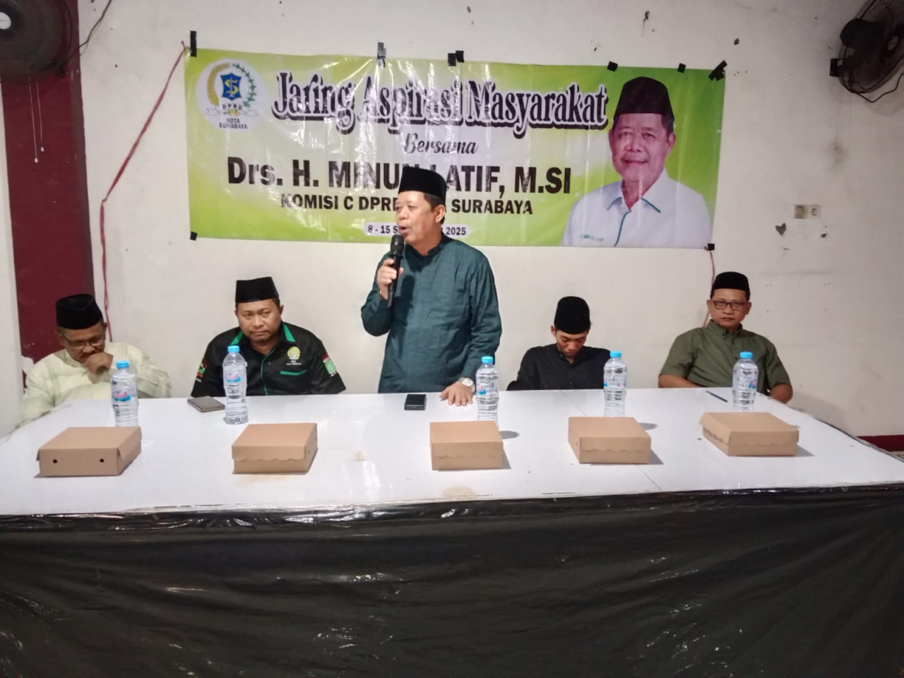Anggota Komisi C DPRD Kota Surabaya dari Fraksi PKB, Minum Latif, menggelar kegiatan reses di Benowo