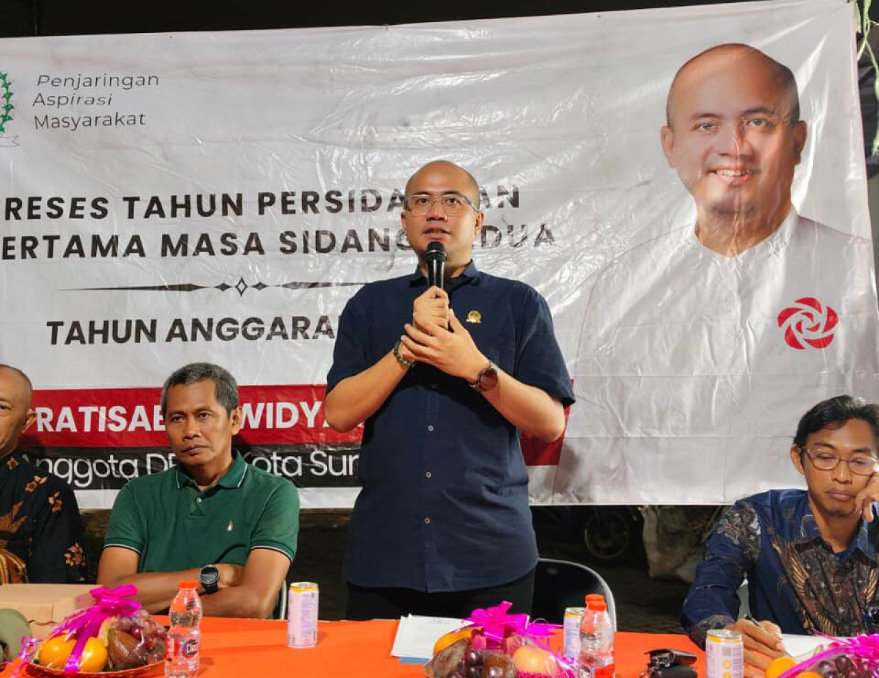 Yuga Pratisabda, anggota komisi B DPRD Kota Surabaya dari Fraksi PSI menggelar reses di dapilnya