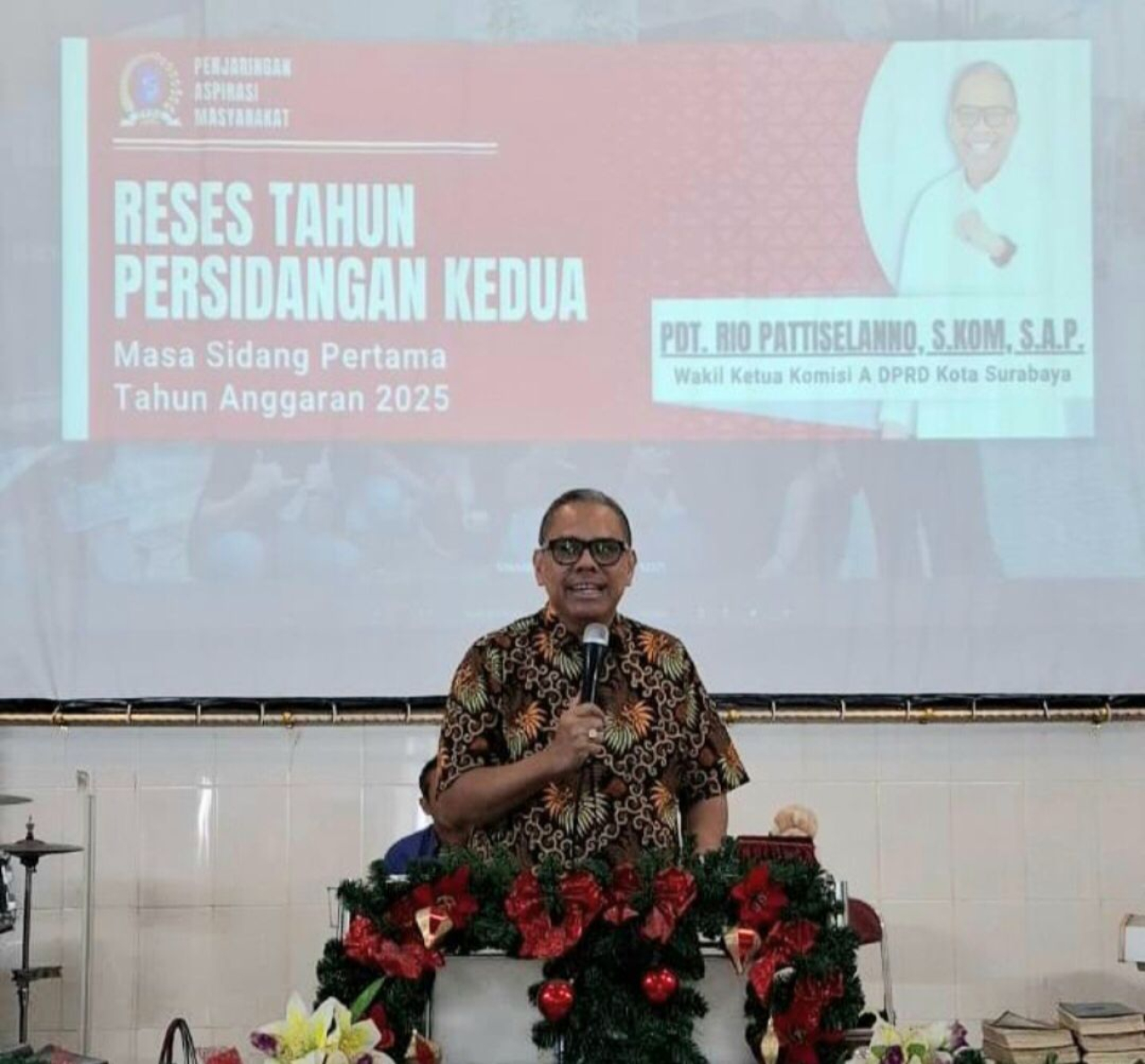 Wakil Ketua Komisi A DPRD Surabaya, Rio Pattiselanno