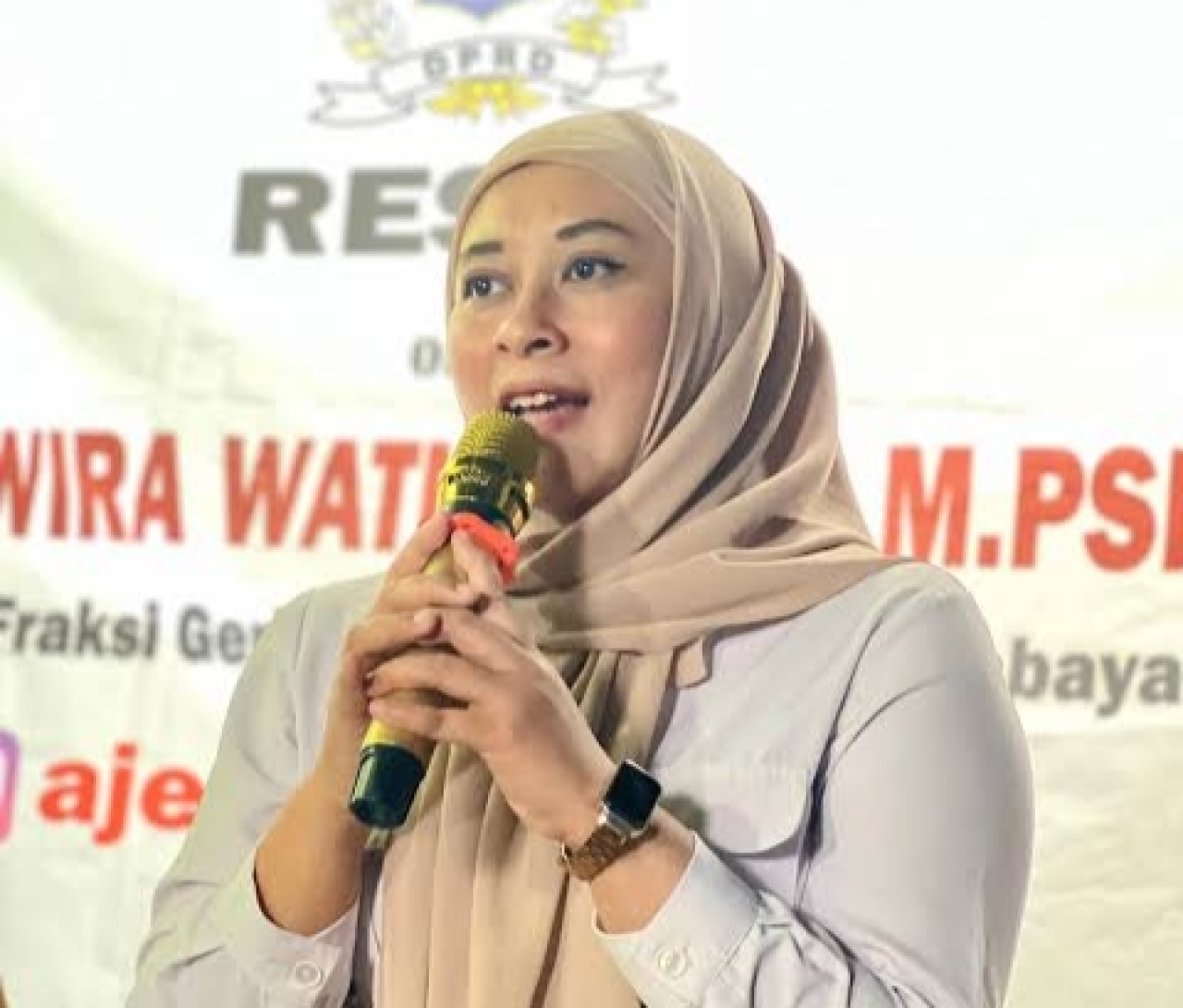 Ketua Fraksi Partai Gerindra DPRD Kota Surabaya, Ajeng Wira Wati,