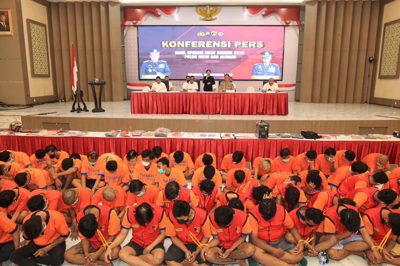 Rilis Polda Jatim terkait Operasi Sikat Semeru 2025