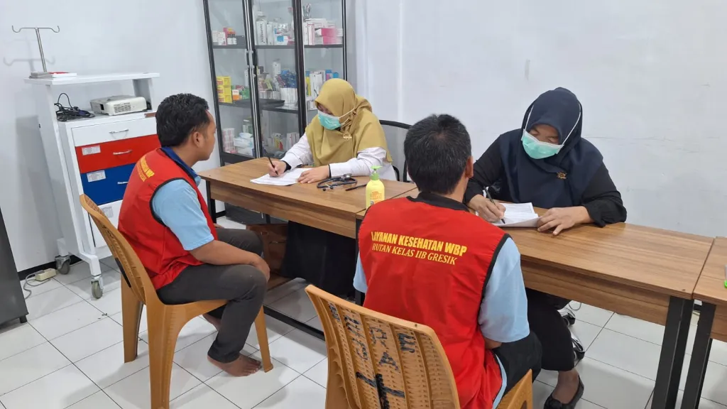 Pastikan Hak Kesehatan Warga Binaan, Rutan Gresik Gencarkan Skrining HIV, TBC dan PTM