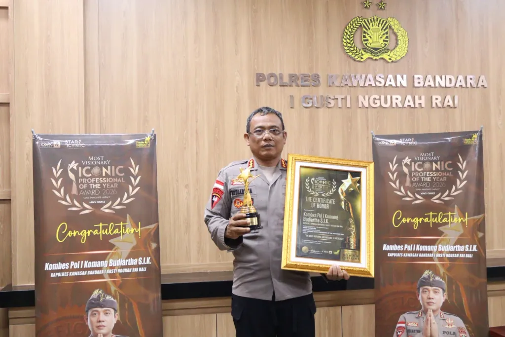 Empat Kali Menjabat Kapolres, Kombes I Komang Budiartha Raih Leadership Awards 2026