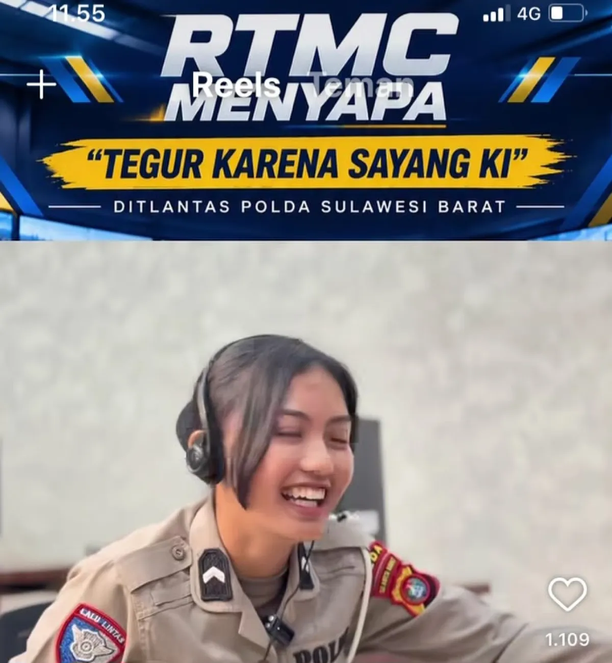 Sentuhan Kasih Sayang dari Layar RTMC, Cara Humanis Polantas Polda Sulbar Sapa dan Tertibkan Pengendara