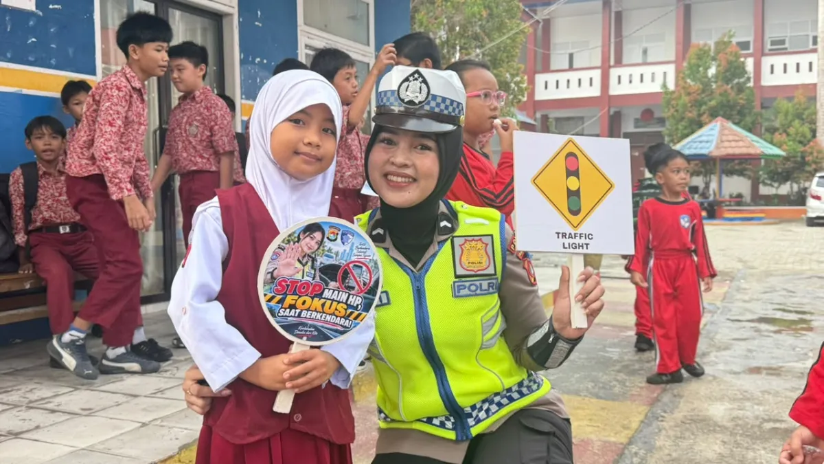 Serunya Belajar Keselamatan Jalan Raya, Satgas Operasi Patuh Masuk Sekolah Dasar