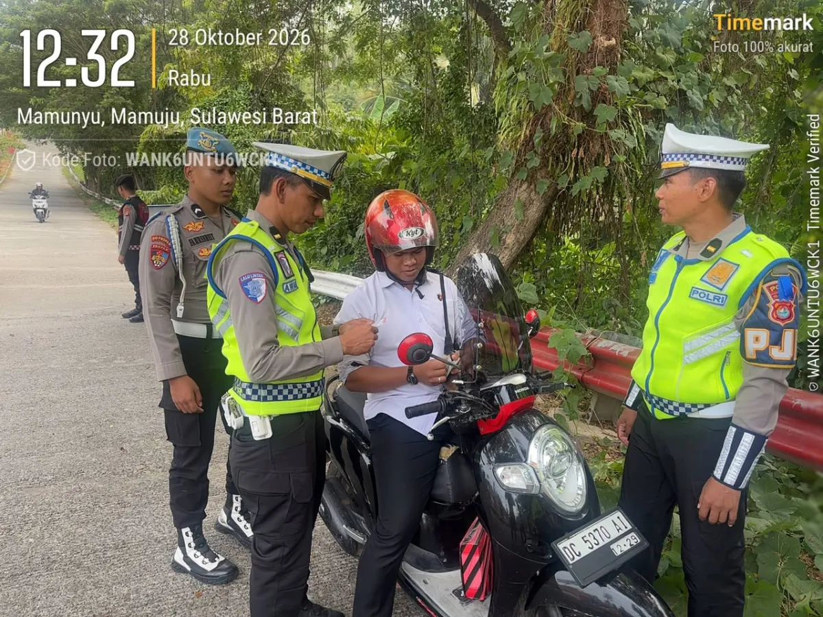 Operasi Patuh Marano 2026, Bidpropam dan Ditlantas Polda Sulbar Periksa Kendaraan Personel
