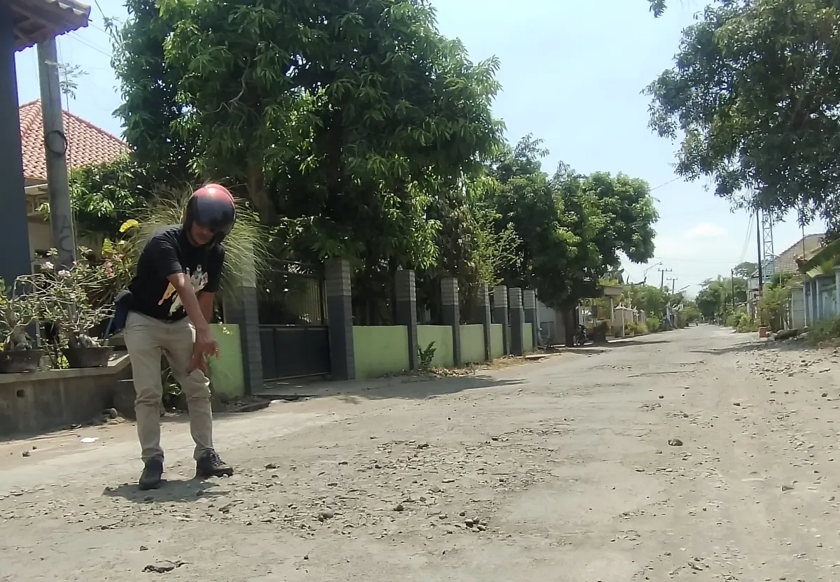 Hore! Jalan Raya Pansela Penghubung Dua Kecamatan di Nganjuk Segera Diperbaiki