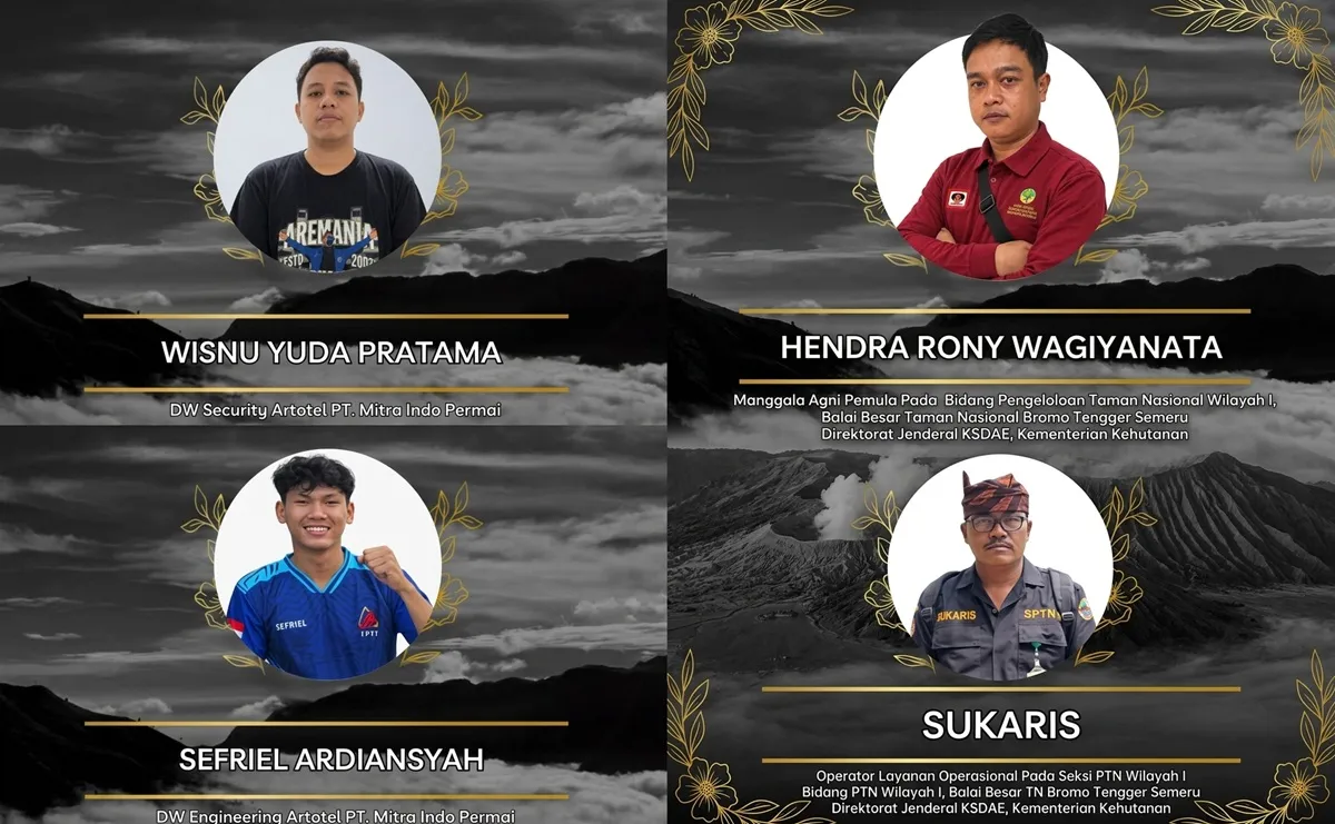 4 Petugas Tewas saat Bertugas Padamkan Karhutla Bromo, 2 Lainnya Alami Luka Bakar