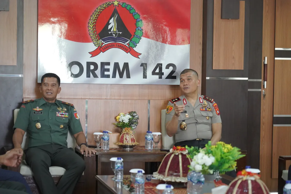 Kawal Agenda Presiden dan Prioritas Kapolri, Polda Sulbar–Korem 142/Tatag Perkuat Sinergi untuk Masyarakat