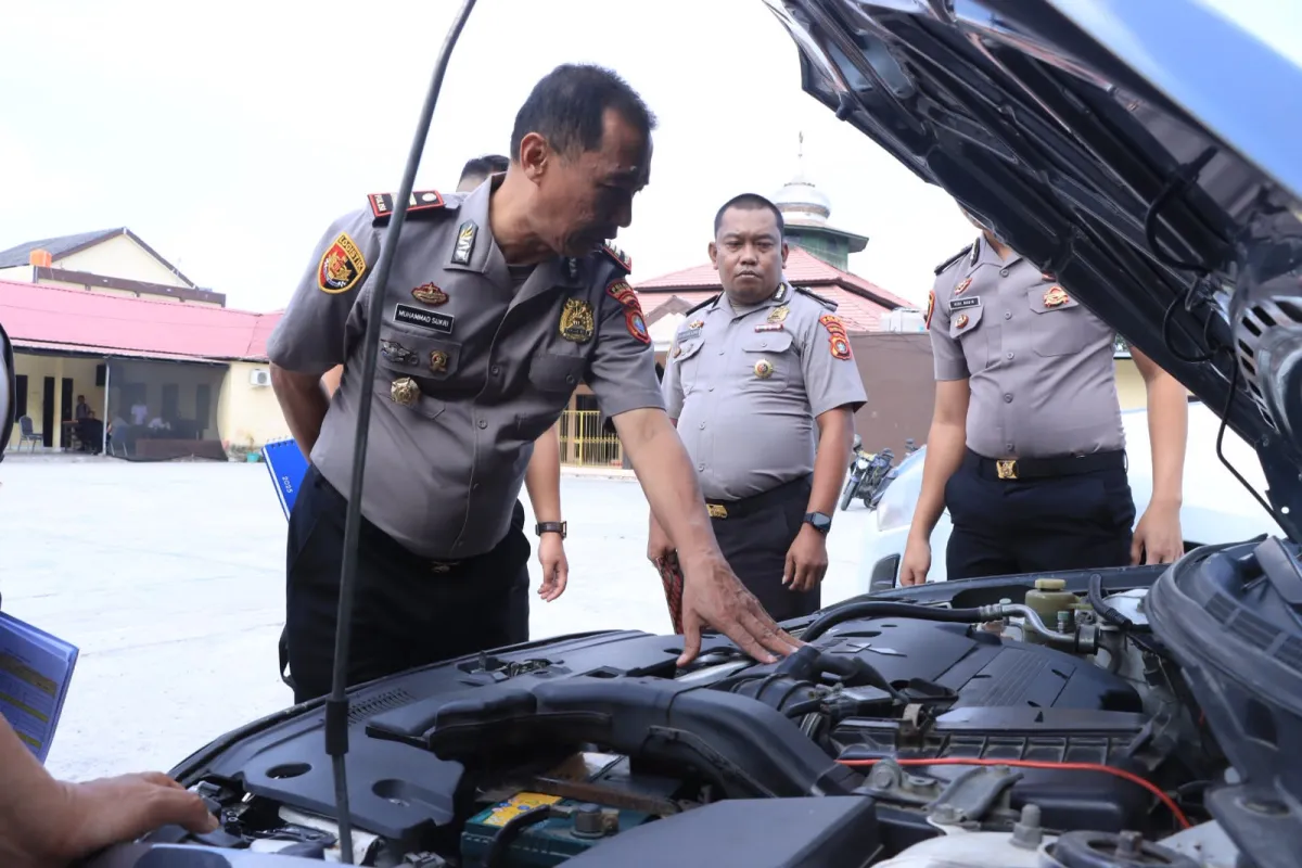 Pastikan Kesiapan Sarana Dinas, Biro Logistik Polda Sulbar Supervisi ke Polres Majene