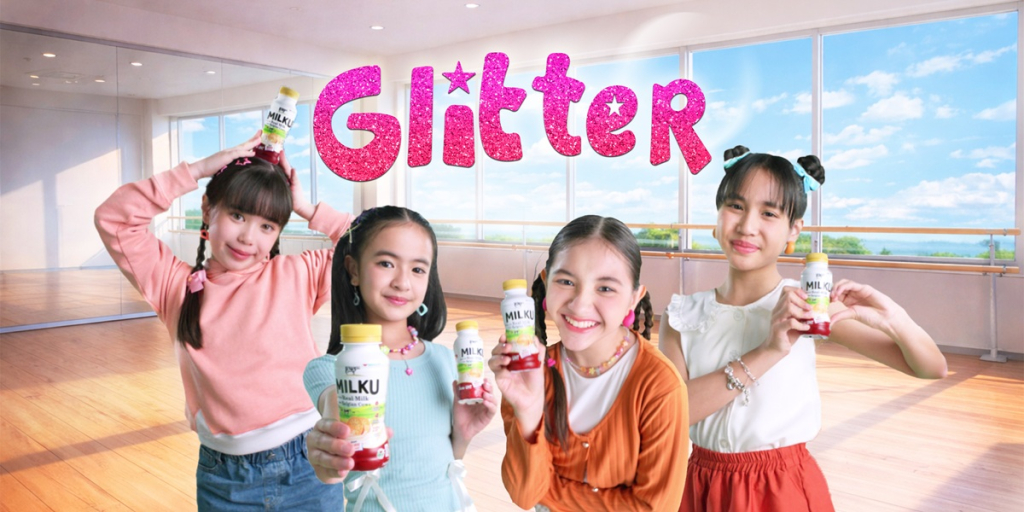 GLITTER, girl band remaja yang dikenal ceria dan aktif, sebagai Brand Ambassador terbaru MILKU