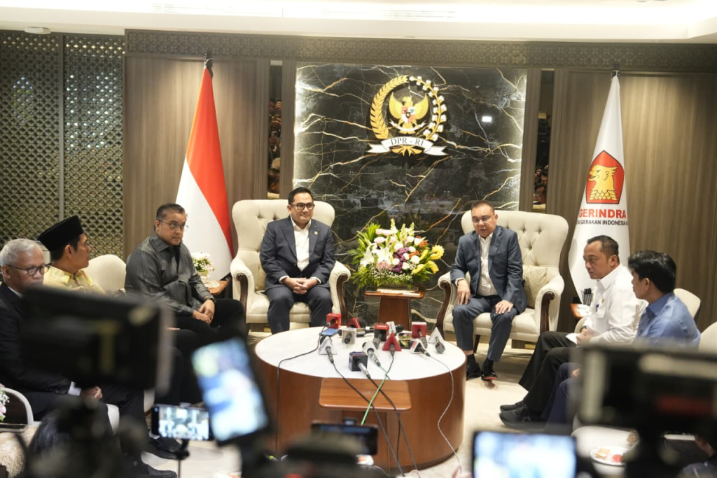 Wakil Ketua DPR RI, Sufmi Dasco Ahmad saat pertemuan terbatas yang berlangsung di Kompleks Parlemen, Senayan, Jakarta, Senin, (19/01/26). Foto: DPR RI