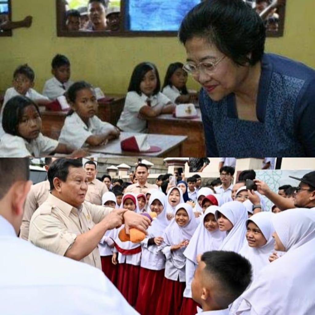Presiden ke - 5 Republik Indonesia Megawati Soekarnoputri dan Presiden Ke - 8 Republik Indonesia Prabowo Subianto