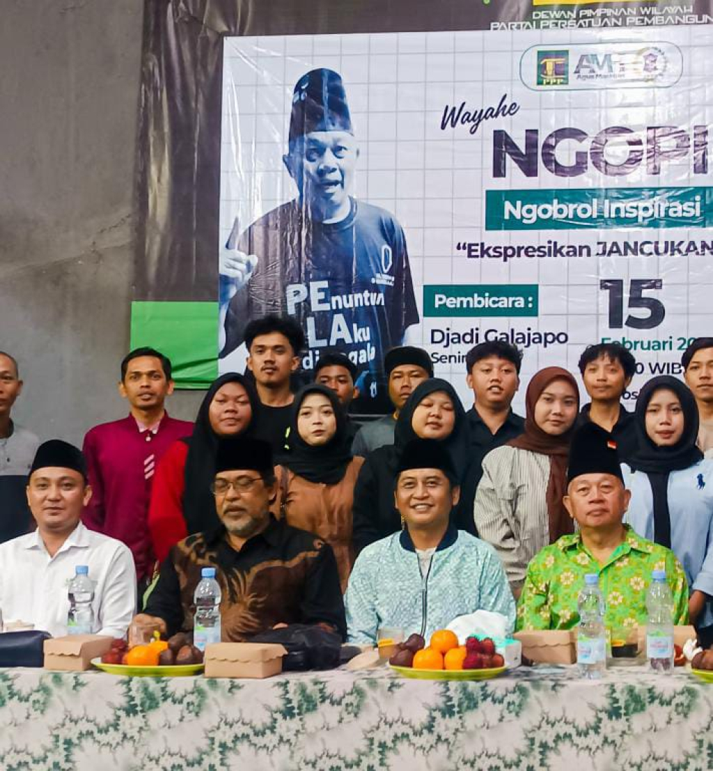 “Ngopi Bareng: Ngobrol Inspirasi” bertajuk Ekspresikan Jancukanmu yang digelar legislator muda PPP Surabaya, Agus Mashuri
